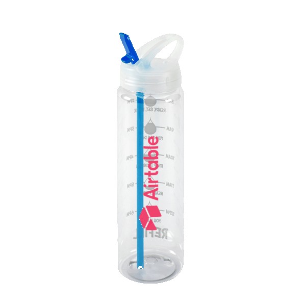 Water Bottle with Flip Up Spout & Hydration Mark - 32 Oz. 1