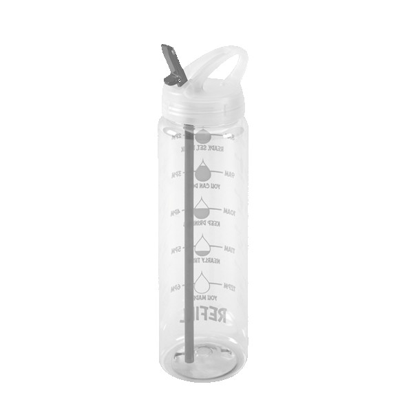 Water Bottle with Flip Up Spout & Hydration Mark - 32 Oz. 1