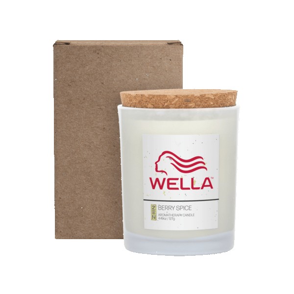 ZEN Niva 6oz Frosted Candle with Cork Lid 1
