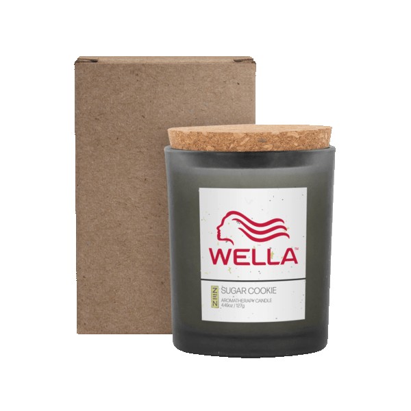 ZEN Niva 6oz Frosted Candle with Cork Lid 1