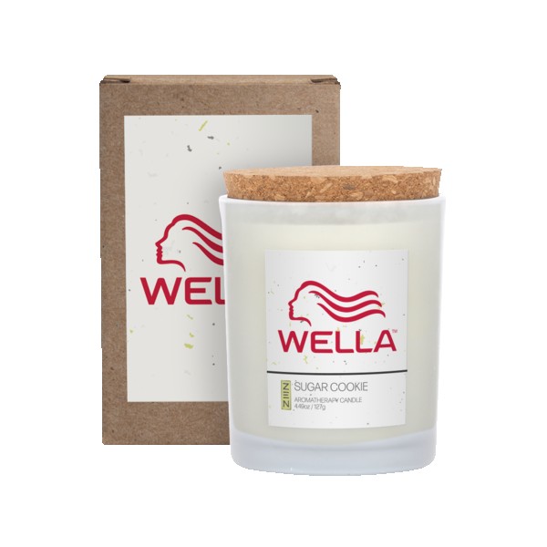 ZEN Niva 6oz Frosted Candle with Cork Lid 1