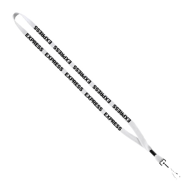 1/2" Cotton Lanyard with Metal Crimp & Swivel Snap Hook 1