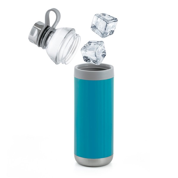 Dual Opening Stainless Steel Water Bottle - 20 Oz. 1