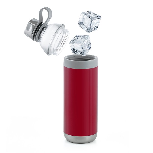Dual Opening Stainless Steel Water Bottle - 20 Oz. 1