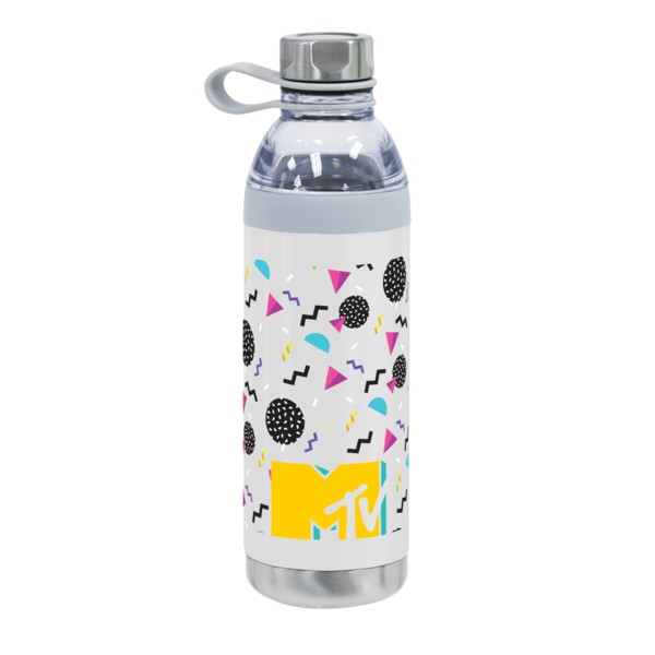 Dual Opening Stainless Steel Water Bottle - 20 Oz. 1