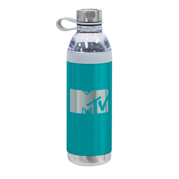 Dual Opening Stainless Steel Water Bottle - 20 Oz. 1
