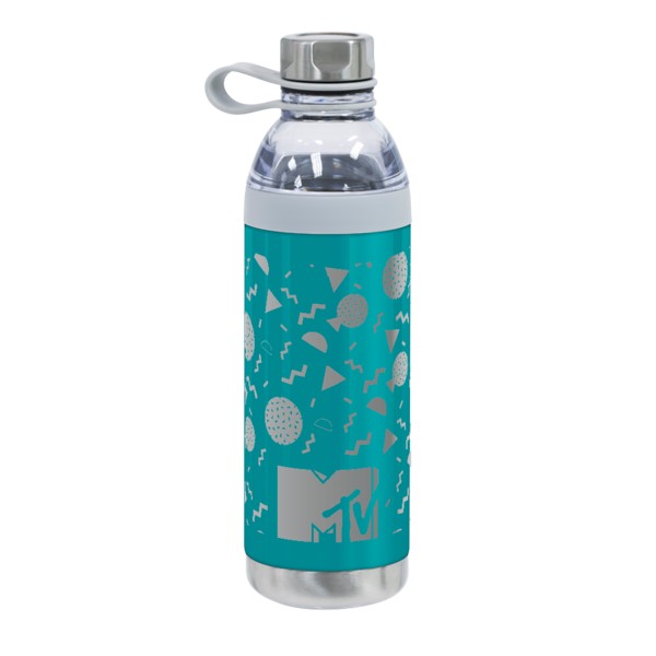 Dual Opening Stainless Steel Water Bottle - 20 Oz. 1