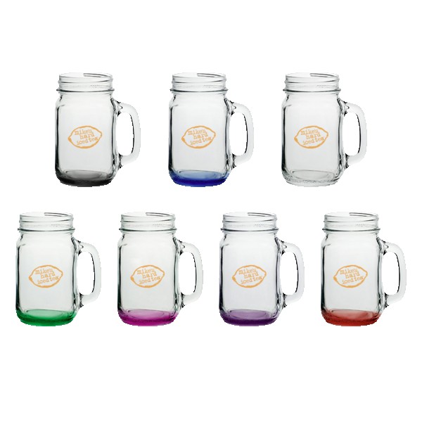 16 oz Mason Jars with Handles 1 16 oz Mason Jars with Handles 1