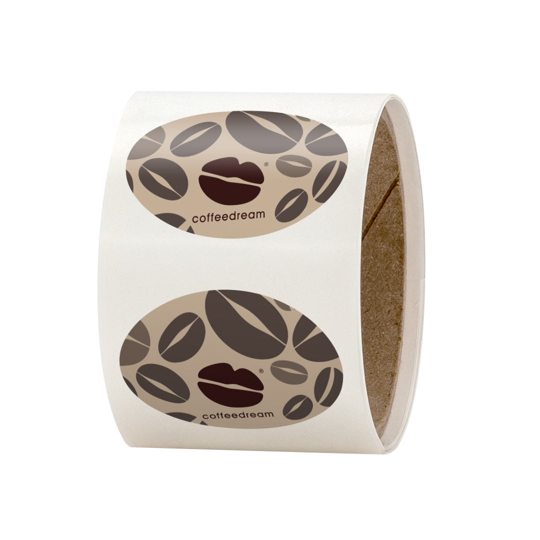 3" x 2" Oval Roll Labels 1