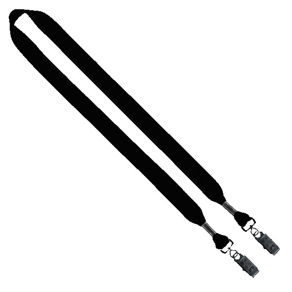 3/4" Cotton Double Bulldog Clip Lanyard 1