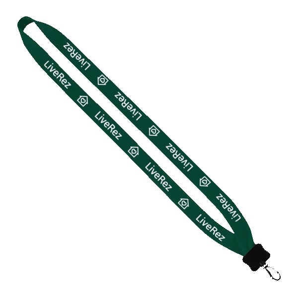 3/4" Cotton Lanyard with Plastic Clamshell & Swivel Snap Hook 1