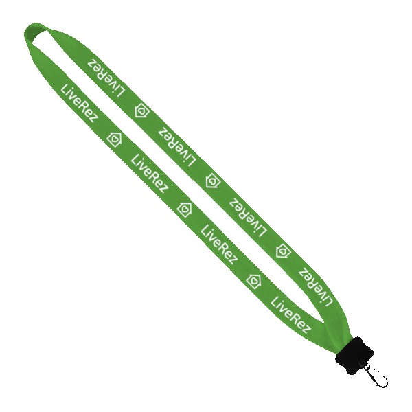3/4" Cotton Lanyard with Plastic Clamshell & Swivel Snap Hook 1