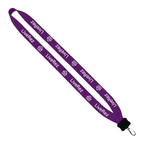 3/4" Cotton Lanyard with Plastic Clamshell & Swivel Snap Hook 1