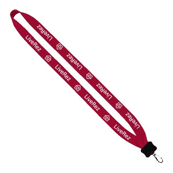 3/4" Cotton Lanyard with Plastic Clamshell & Swivel Snap Hook 1