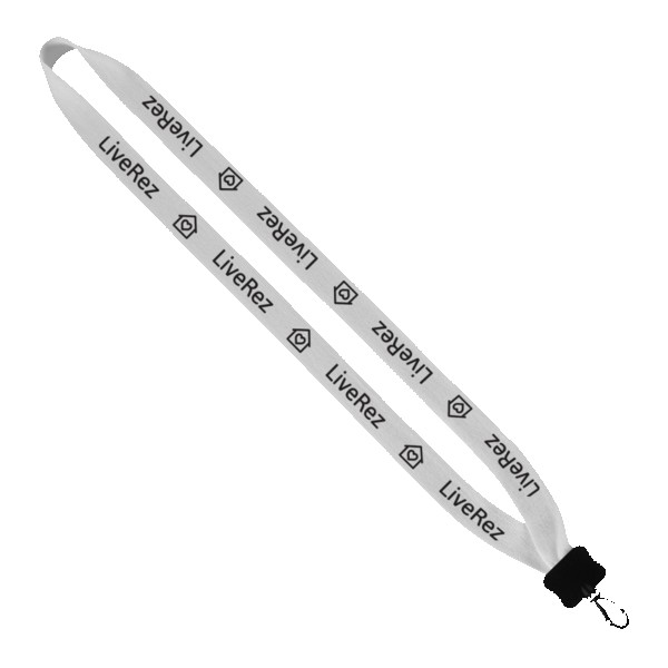 3/4" Cotton Lanyard with Plastic Clamshell & Swivel Snap Hook 1