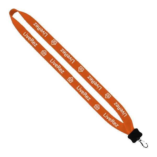 3/4" Cotton Lanyard with Plastic Clamshell & Swivel Snap Hook 1