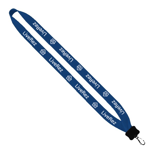 3/4" Cotton Lanyard with Plastic Clamshell & Swivel Snap Hook 1
