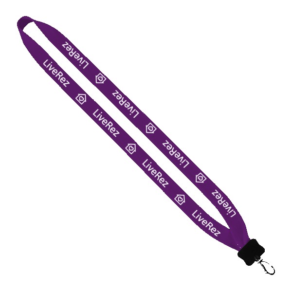 3/4" Cotton Lanyard with Plastic Clamshell & Swivel Snap Hook 1