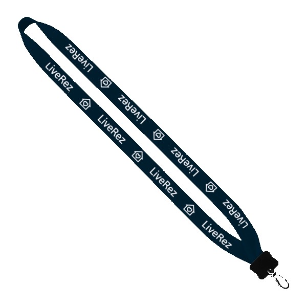 3/4" Cotton Lanyard with Plastic Clamshell & Swivel Snap Hook 1