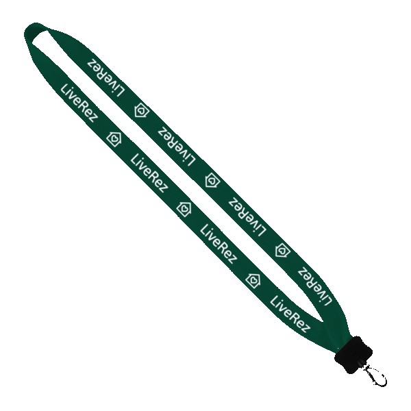 3/4" Cotton Lanyard with Plastic Clamshell & Swivel Snap Hook 1