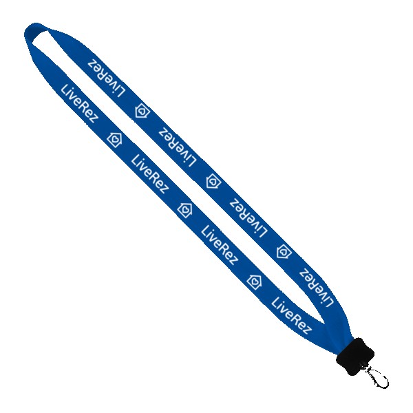 3/4" Cotton Lanyard with Plastic Clamshell & Swivel Snap Hook 1