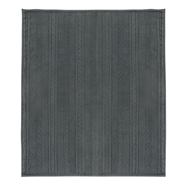 Cable Sherpa Blanket 1