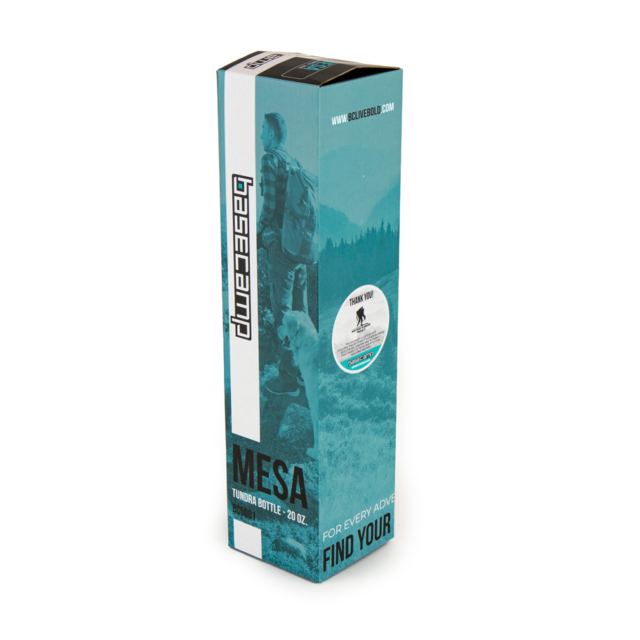 20 oz Basecamp Mesa Tundra Bottle with Screw Top and Flip-Top Straw Lid 1