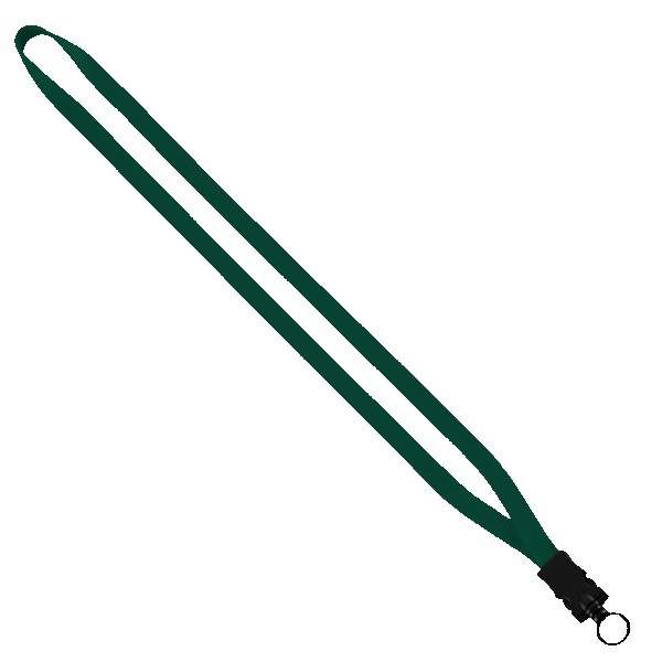 1/2" Cotton Lanyard with Plastic Snap-Buckle Release & O-Ring 1