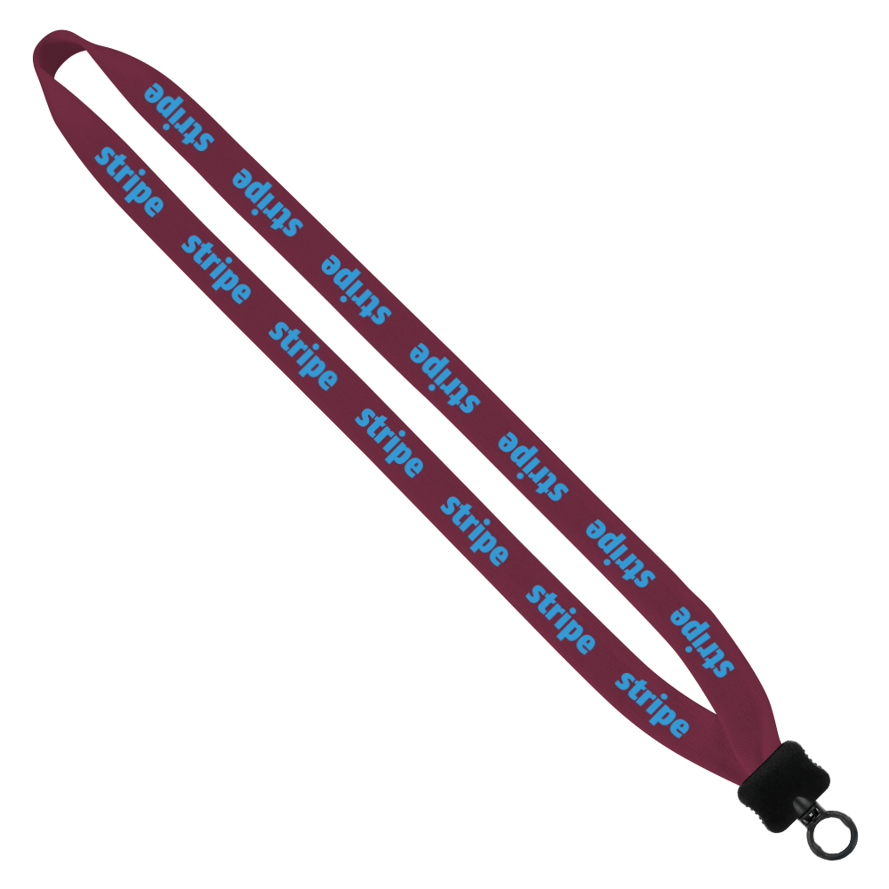 3/4" Cotton Lanyard with Plastic Clamshell & O-Ring 1