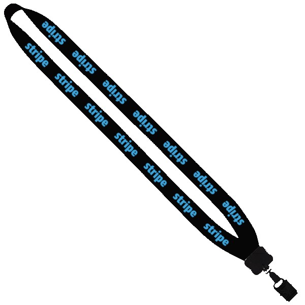 3/4" Cotton Lanyard with Plastic Clamshell & O-Ring 1