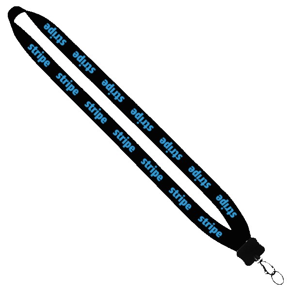 3/4" Cotton Lanyard with Plastic Clamshell & O-Ring 1