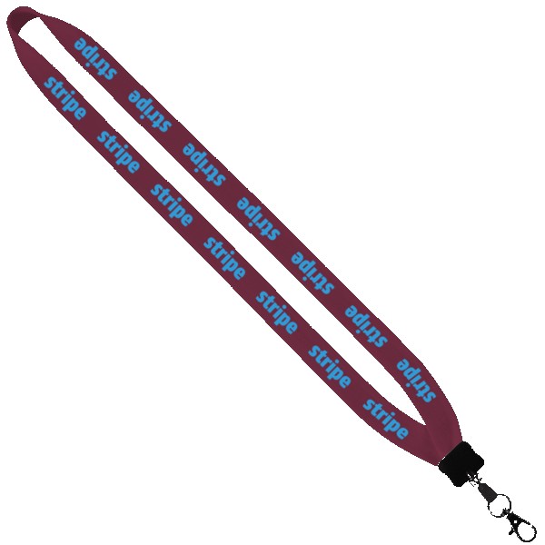 3/4" Cotton Lanyard with Plastic Clamshell & O-Ring 1