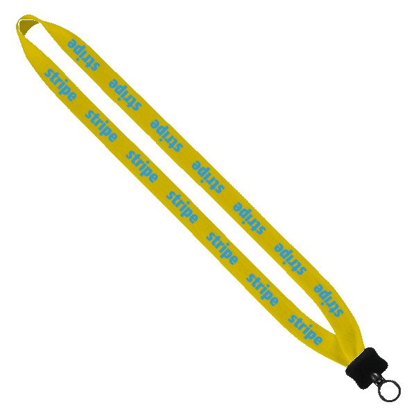 3/4" Cotton Lanyard with Plastic Clamshell & O-Ring 1