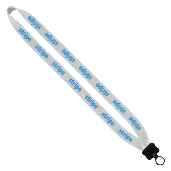 3/4" Cotton Lanyard with Plastic Clamshell & O-Ring 1