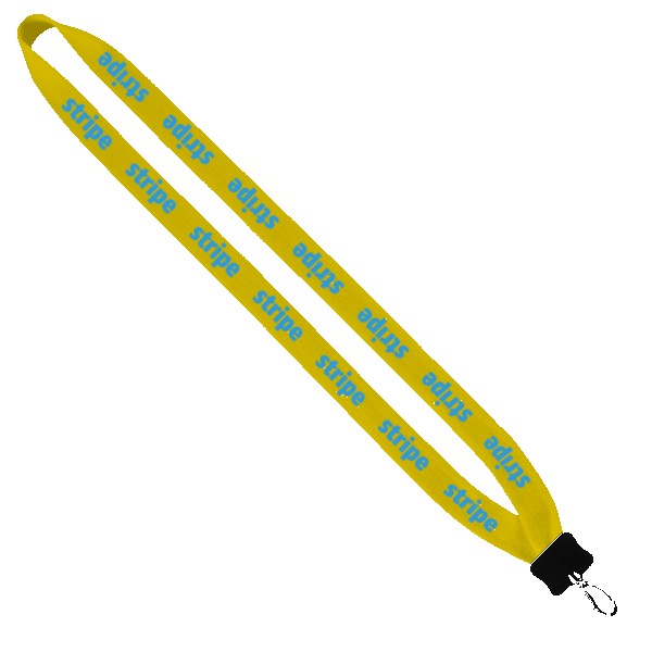 3/4" Cotton Lanyard with Plastic Clamshell & O-Ring 1