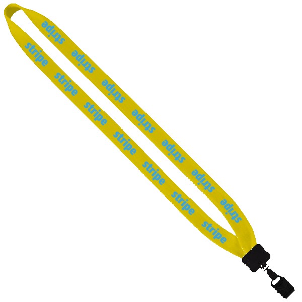 3/4" Cotton Lanyard with Plastic Clamshell & O-Ring 1