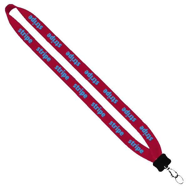 3/4" Cotton Lanyard with Plastic Clamshell & O-Ring 1