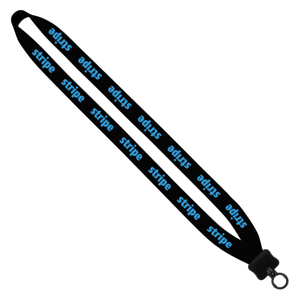 3/4" Cotton Lanyard with Plastic Clamshell & O-Ring 1