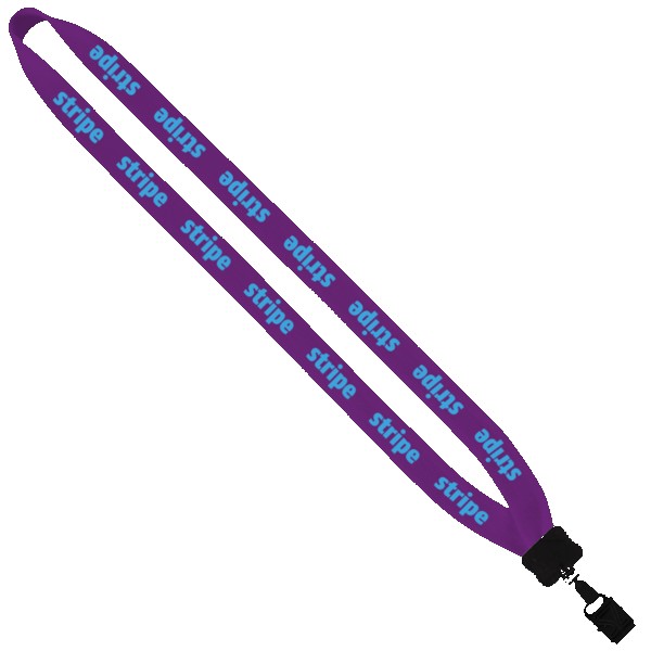 3/4" Cotton Lanyard with Plastic Clamshell & O-Ring 1