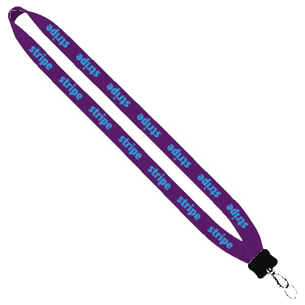 3/4" Cotton Lanyard with Plastic Clamshell & O-Ring 1