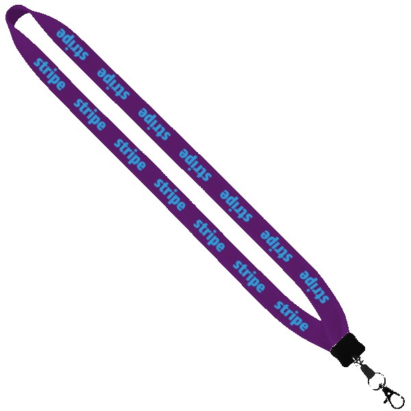 3/4" Cotton Lanyard with Plastic Clamshell & O-Ring 1
