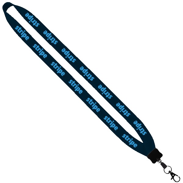 3/4" Cotton Lanyard with Plastic Clamshell & O-Ring 1