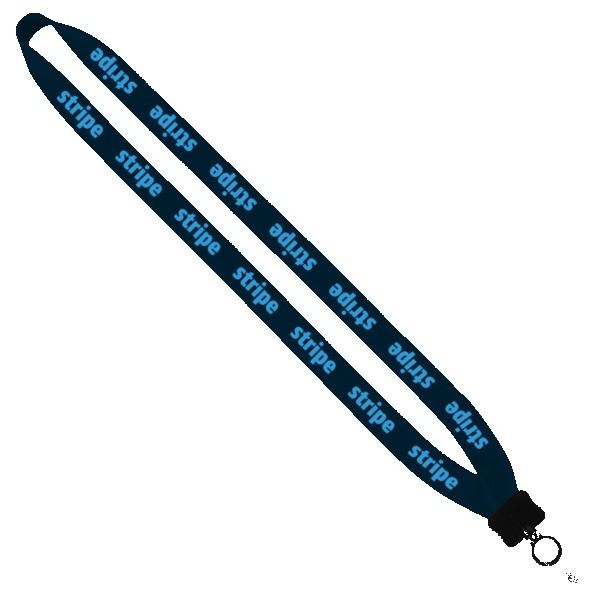 3/4" Cotton Lanyard with Plastic Clamshell & O-Ring 1
