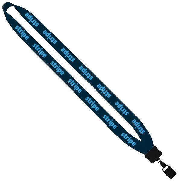 3/4" Cotton Lanyard with Plastic Clamshell & O-Ring 1