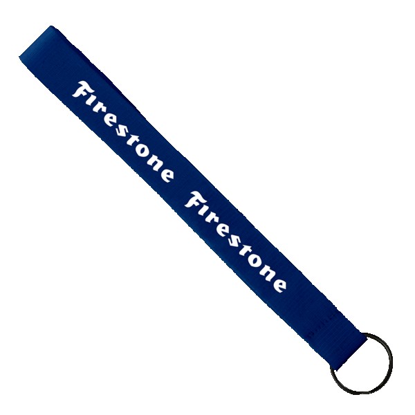 3/4" Sewn Polyester wrist Keychain with Metal Split-Ring 1