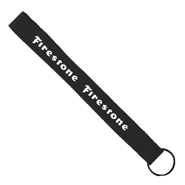 3/4" Sewn Polyester wrist Keychain with Metal Split-Ring 1