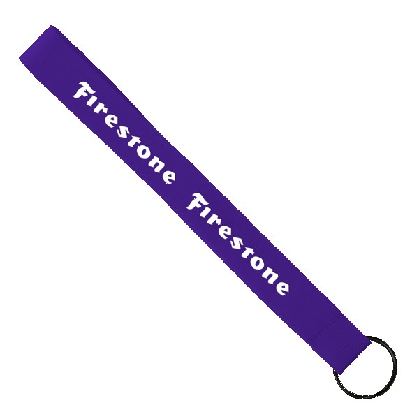 3/4" Sewn Polyester wrist Keychain with Metal Split-Ring 1
