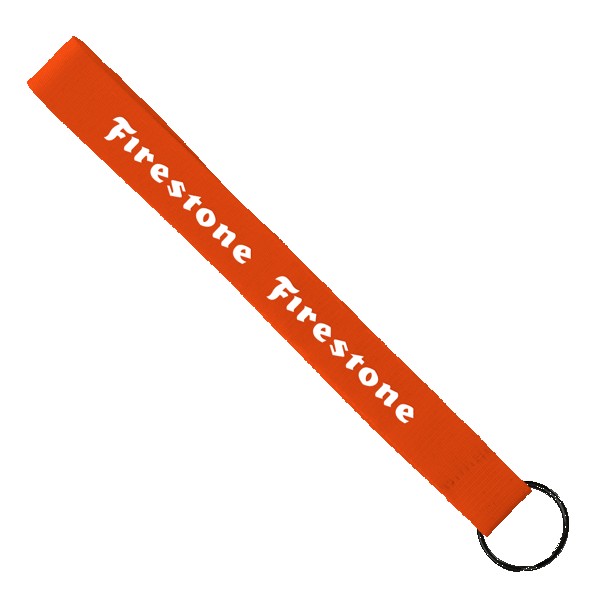 3/4" Sewn Polyester wrist Keychain with Metal Split-Ring 1