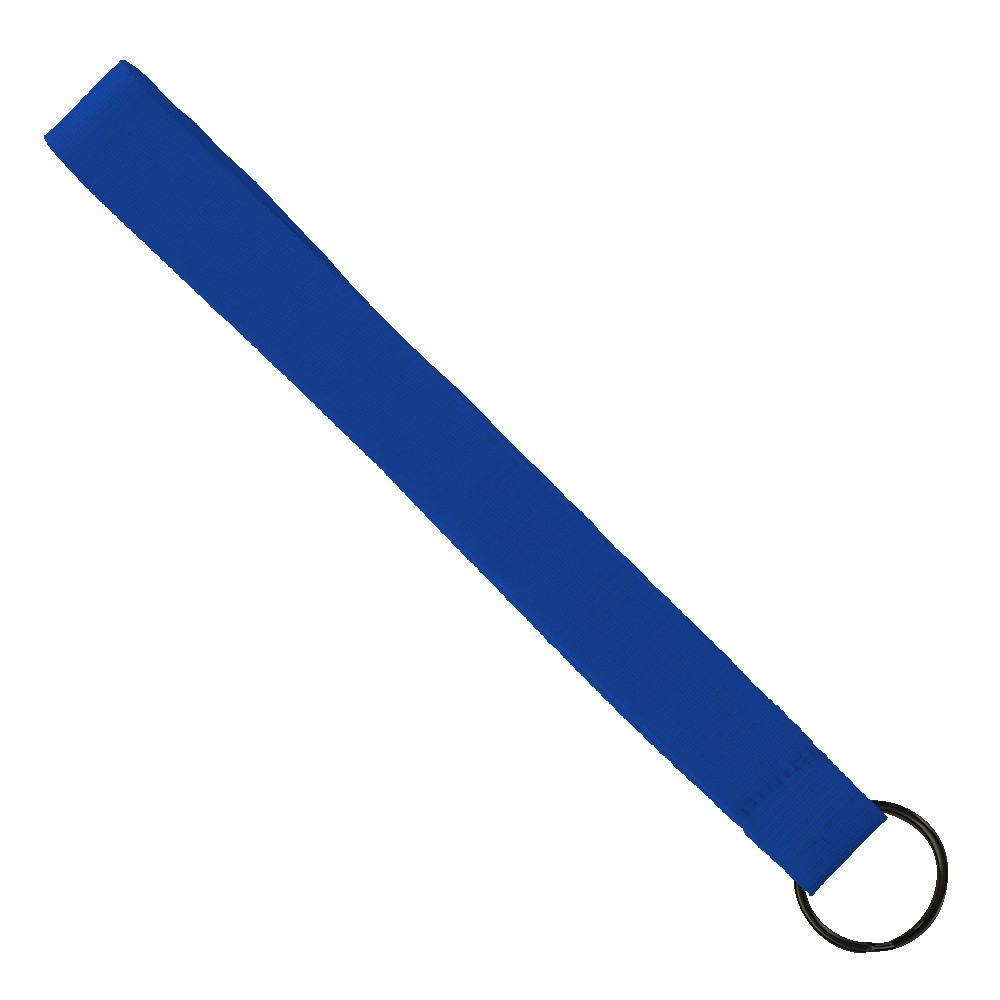 3/4" Sewn Polyester wrist Keychain with Metal Split-Ring 1