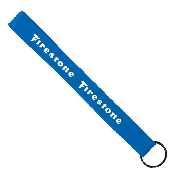 3/4" Sewn Polyester wrist Keychain with Metal Split-Ring 1